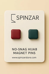 Burgundy-Charcoal Hijab Magnet Pins